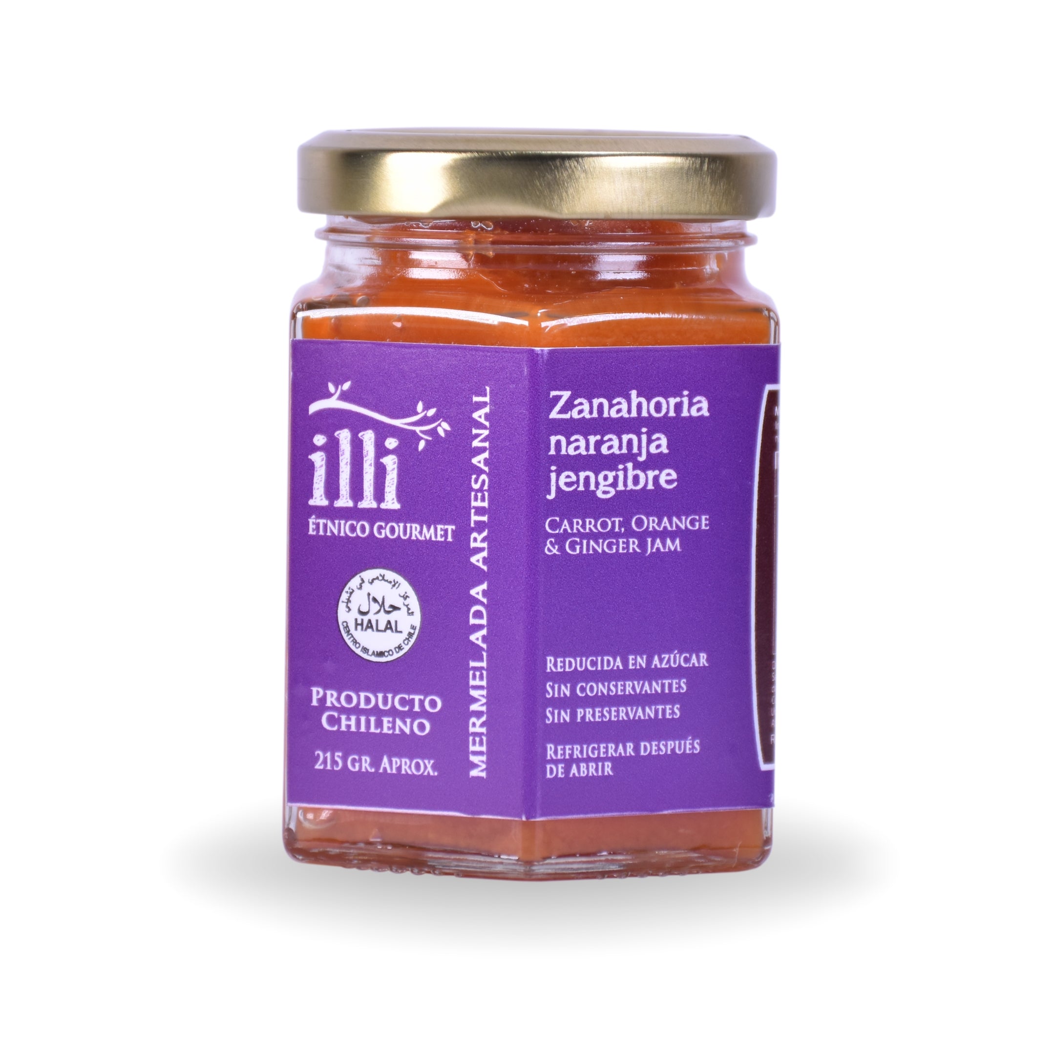 Mermelada de Zanahoria, Naranja y Jengibre – 215 g