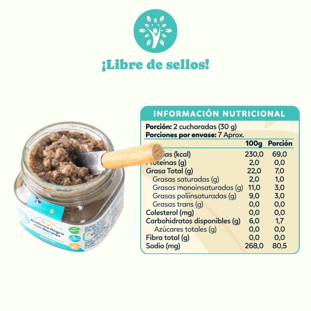 Pasta de Aceituna Negra con Naranja – 215 g