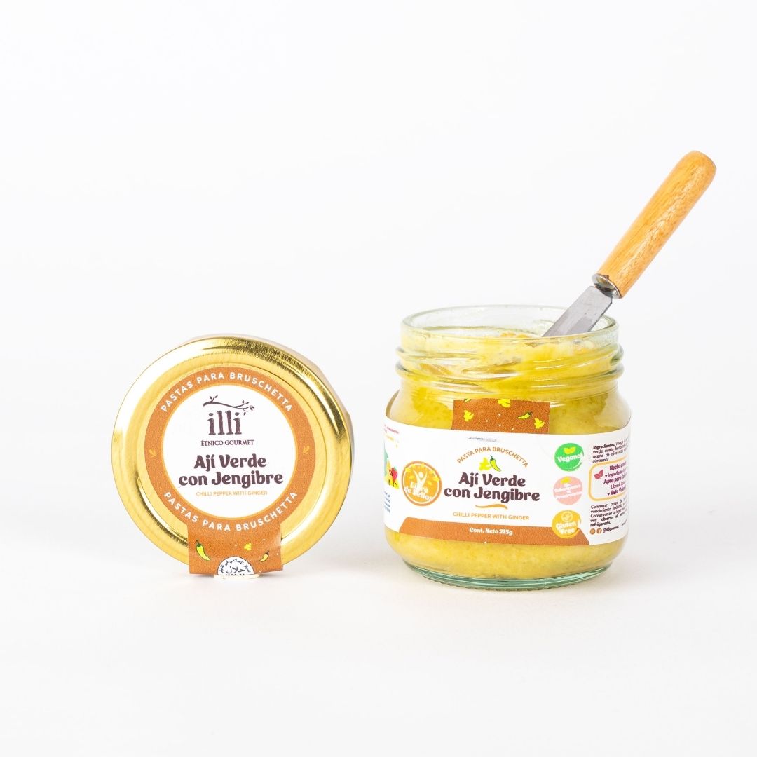 Pasta de Ají Verde con Jengibre – 215 g