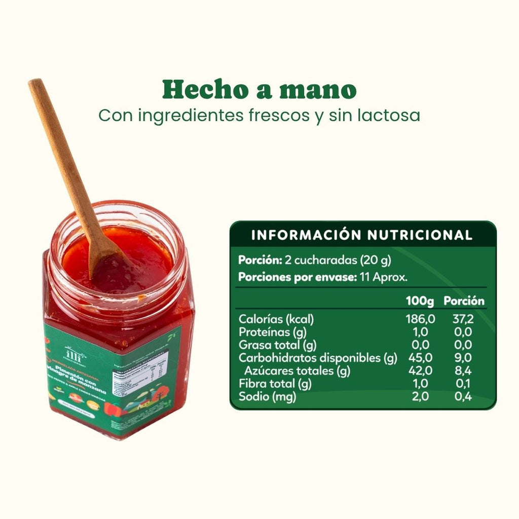 Mermelada de Pimentón con Vinagre de Manzana – 215 g