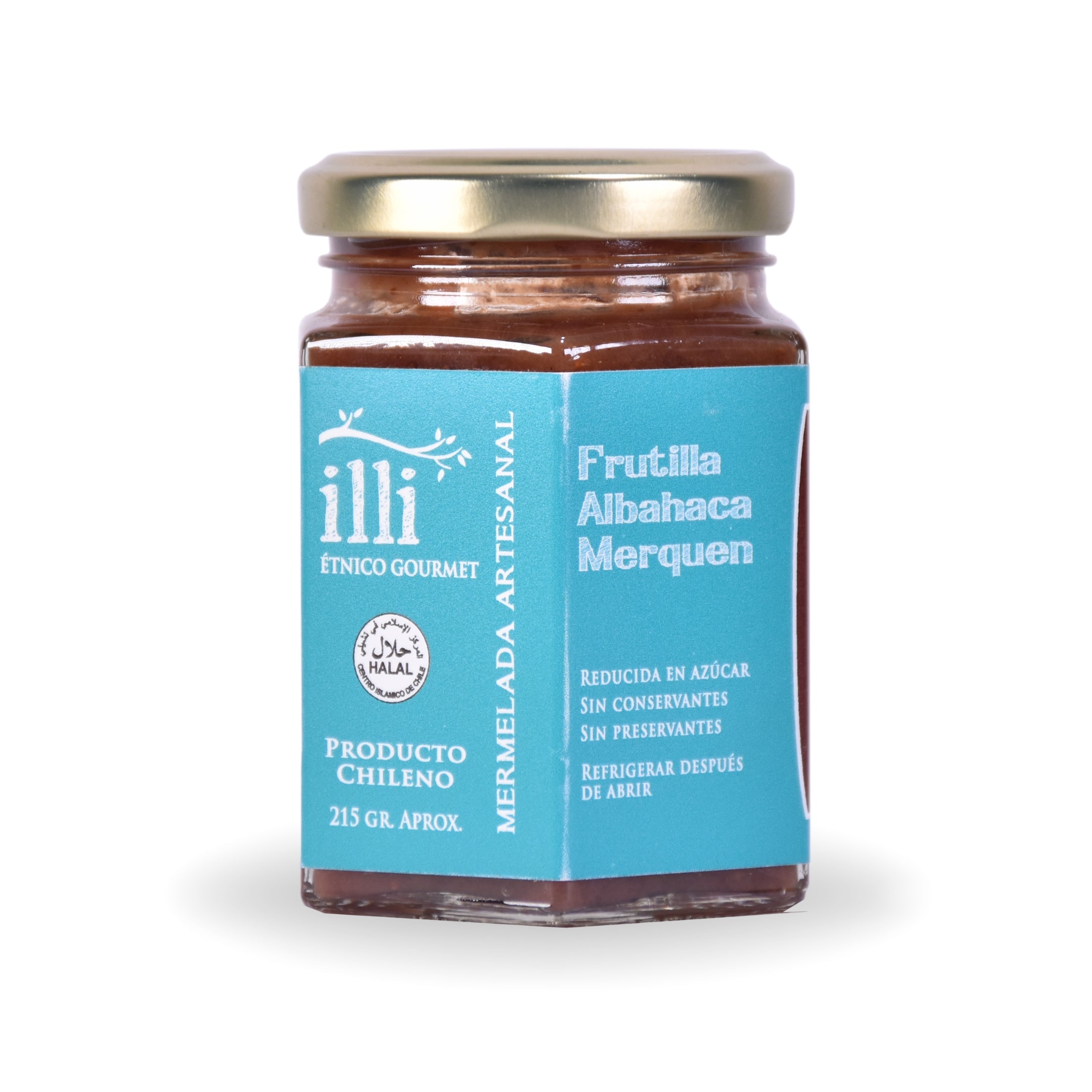 Mermelada de Frutilla, Albahaca y Merkén – 215 g