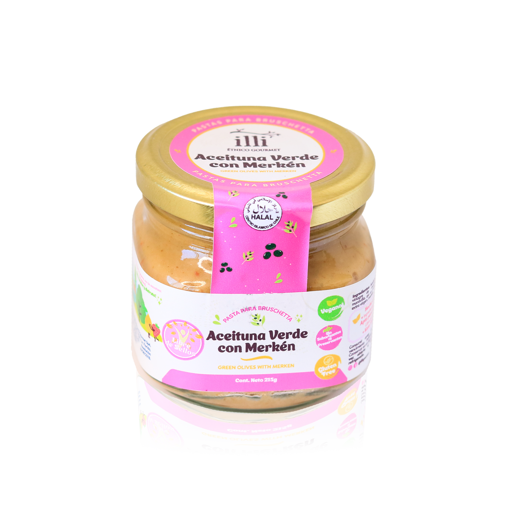 Pasta de Aceituna Verde con Merkén – 215 g