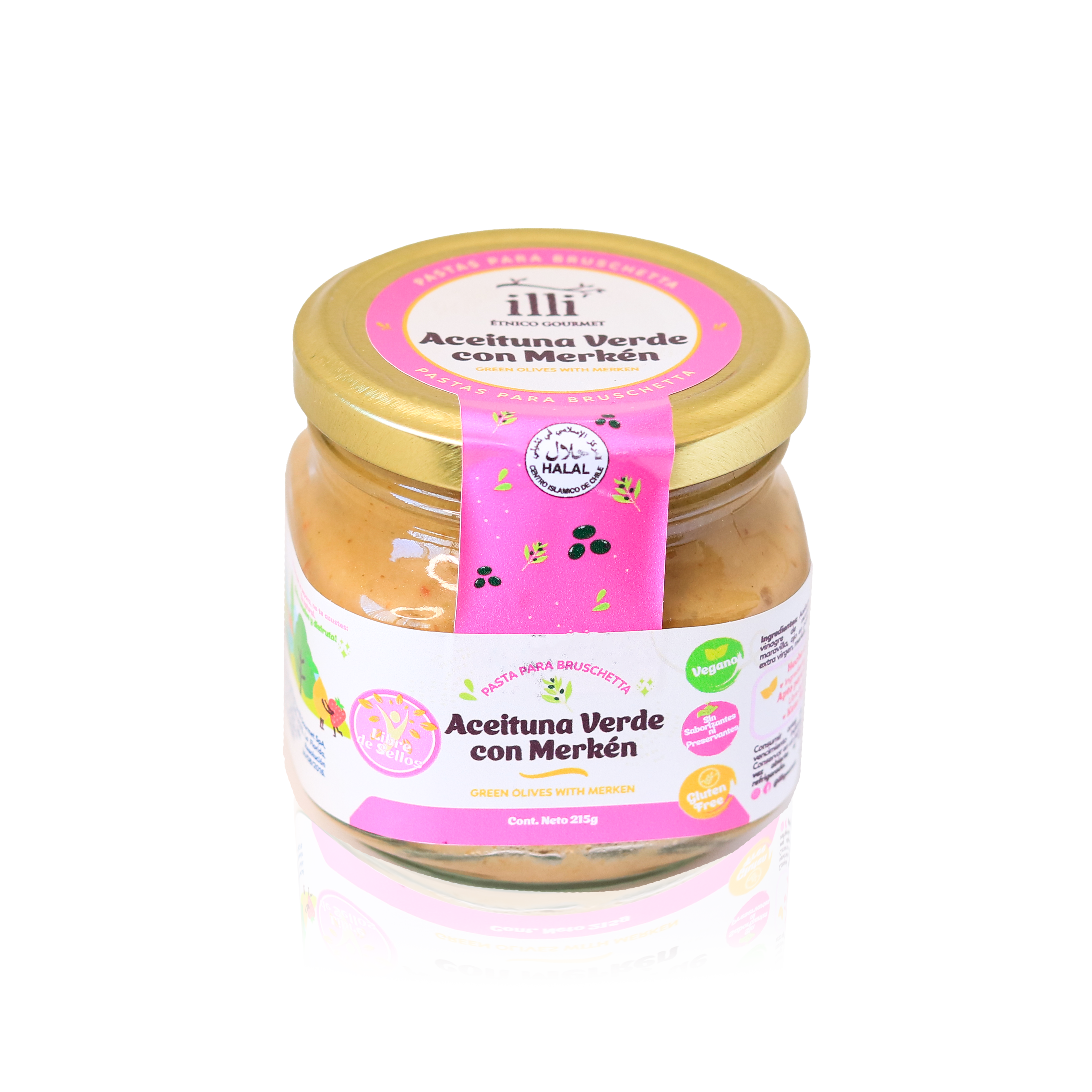 Pasta de Aceituna Verde con Merkén – 215 g