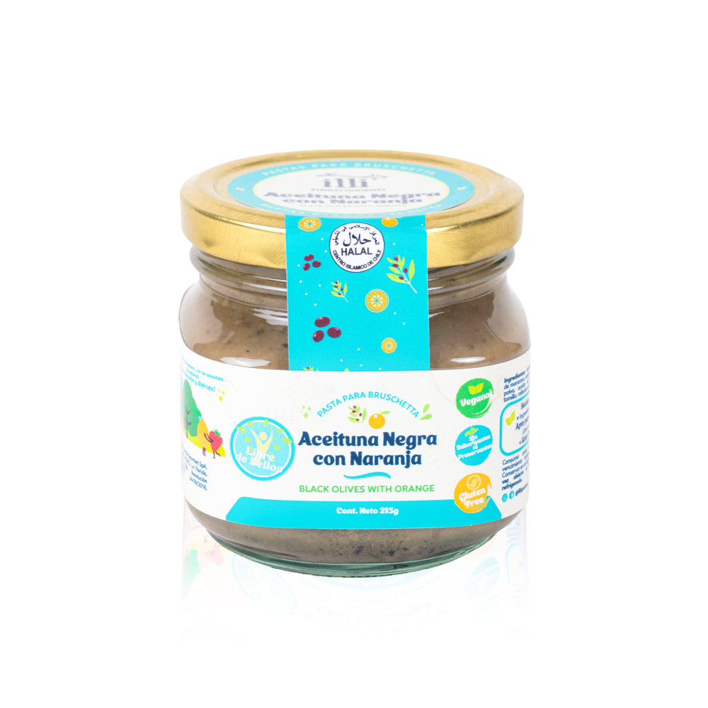 Pasta de Aceituna Negra con Naranja – 215 g