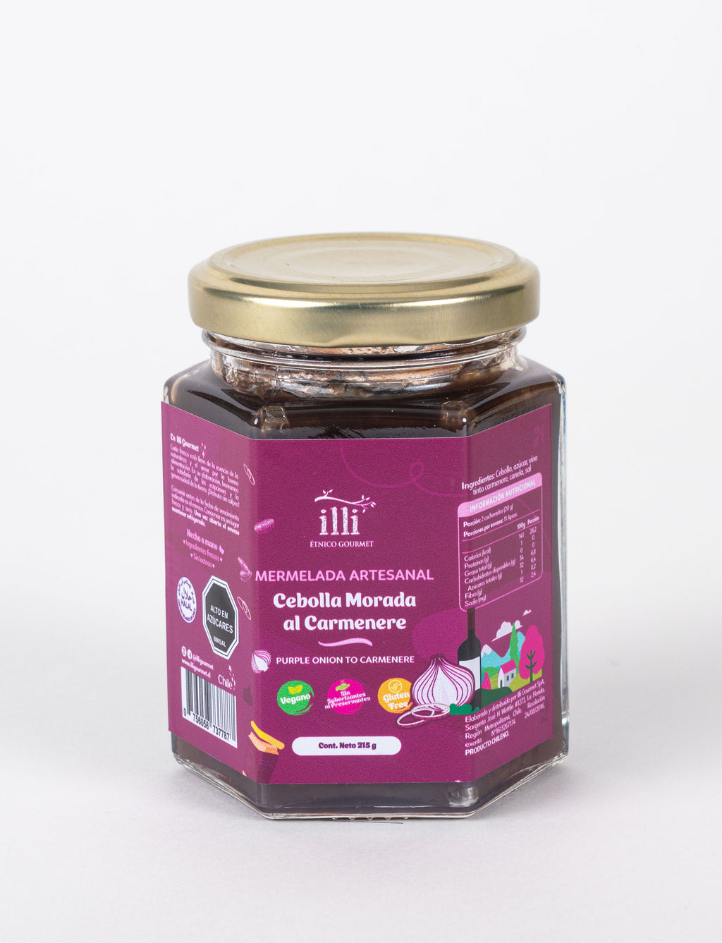 Mermelada de Cebolla Morada al Vino tinto – 215 g