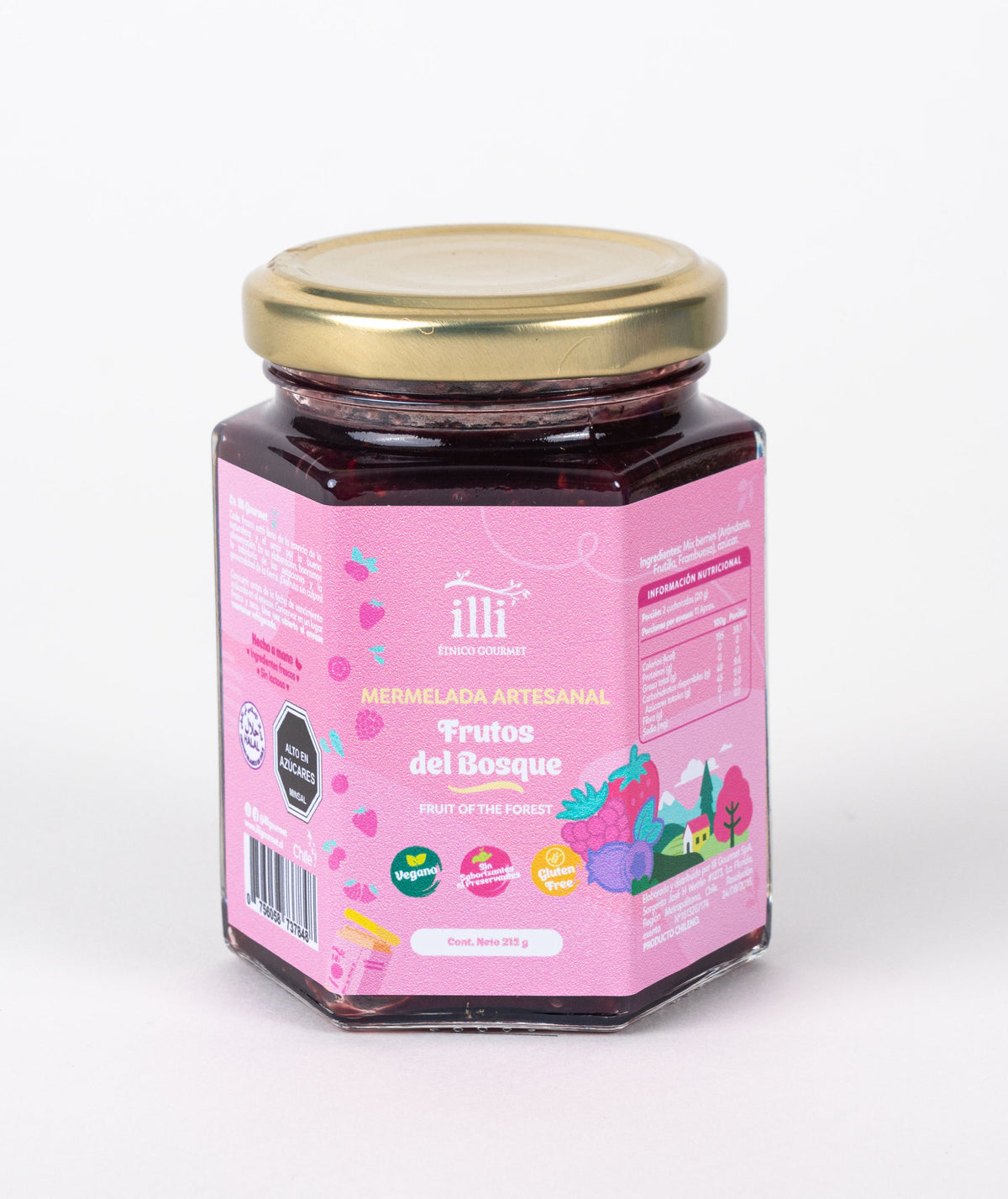 Mermelada de Frutos del Bosque Sin Azúcar – 215 g