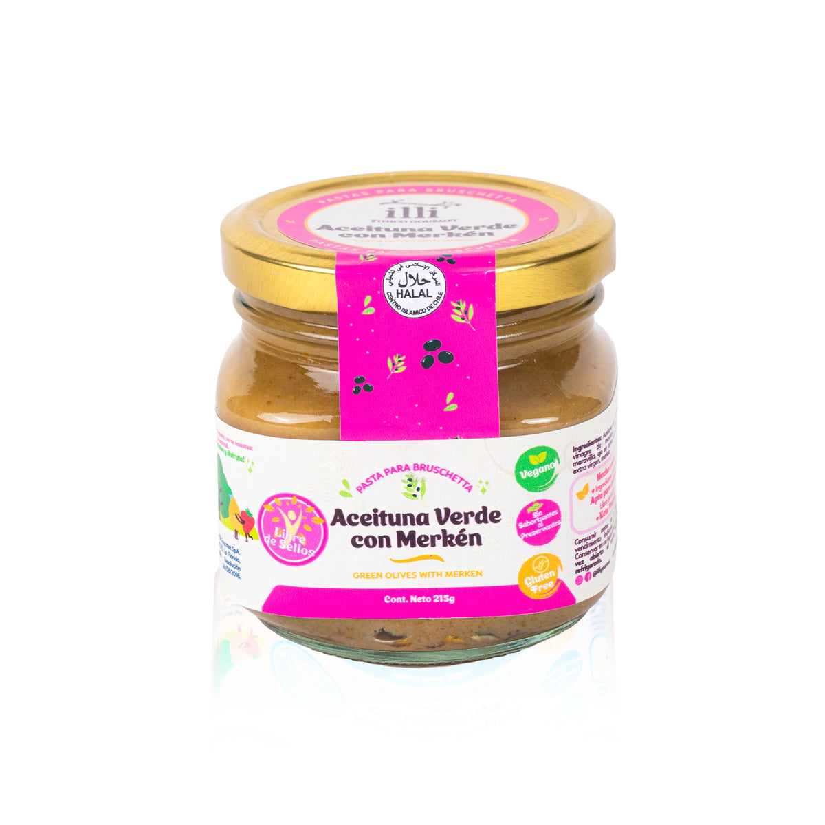 Pasta de aceituna verde 210 gr