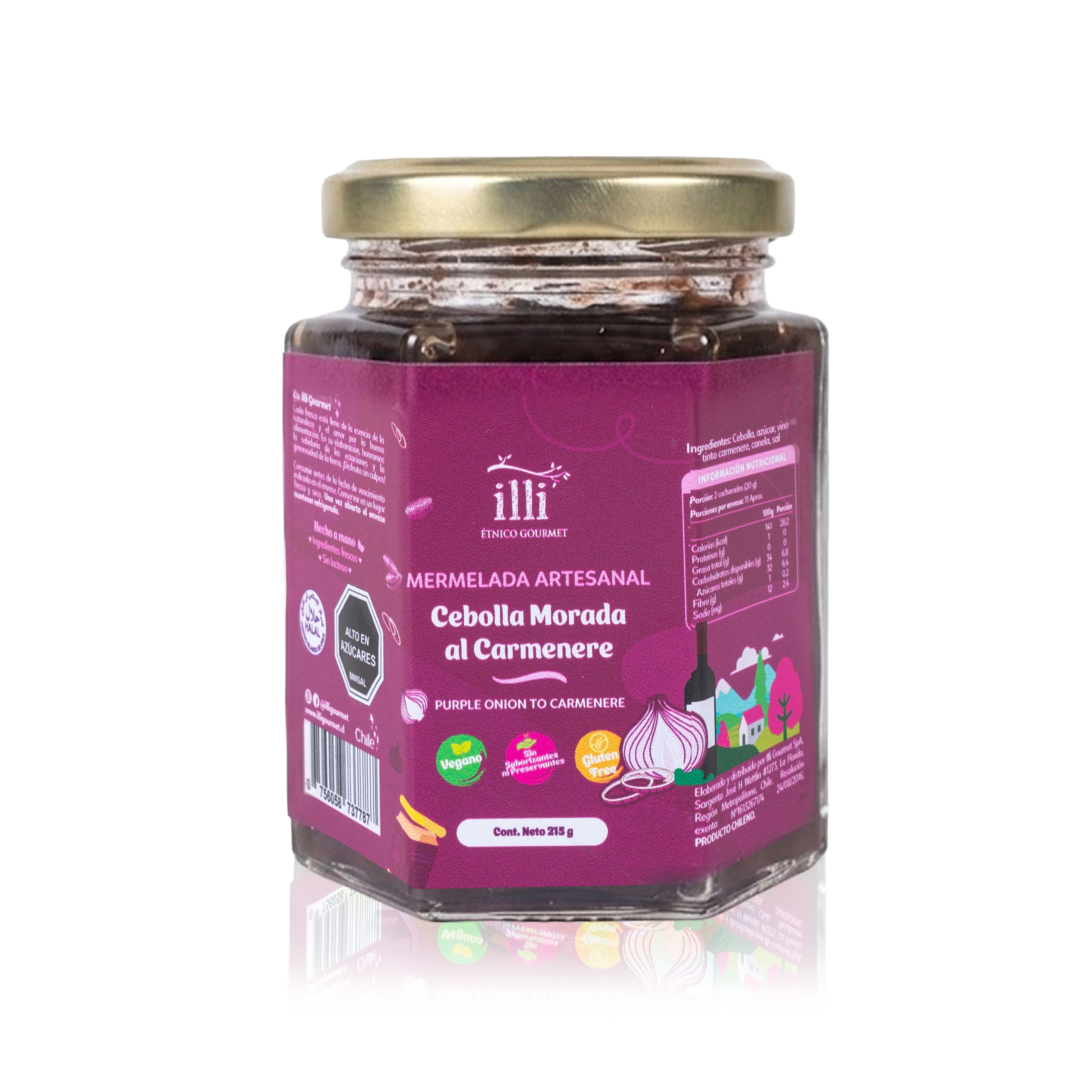 Mermelada de Cebolla Morada al Vino tinto – 215 g
