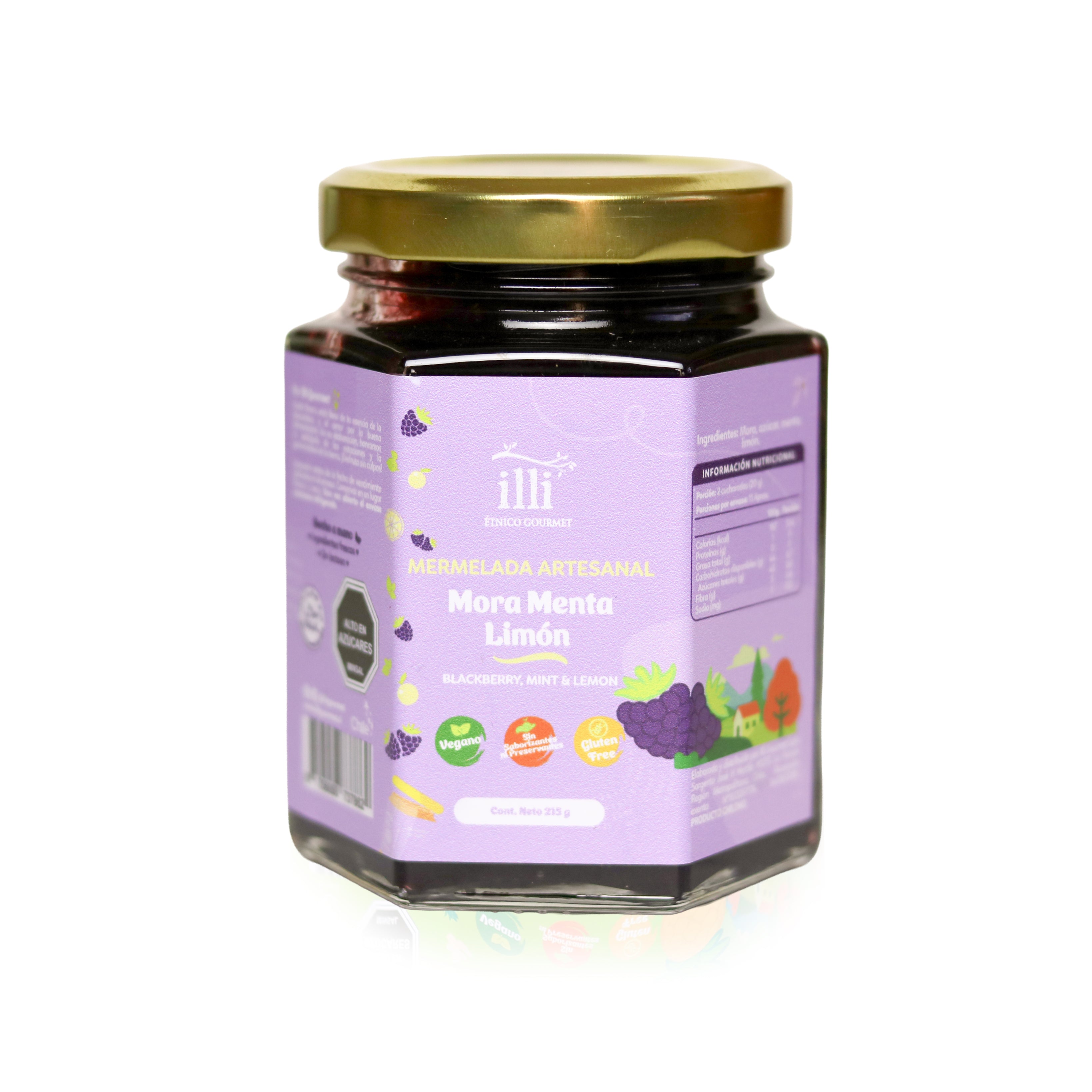Mermelada de Mora, Menta y Limón – 215 g