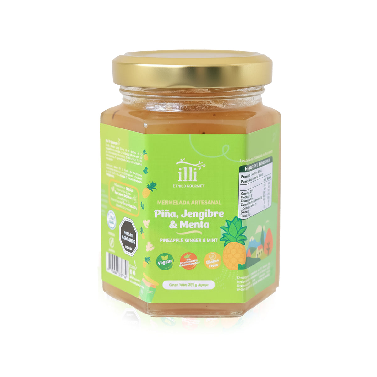 Mermelada de Piña, Jengibre y Menta – 215 g