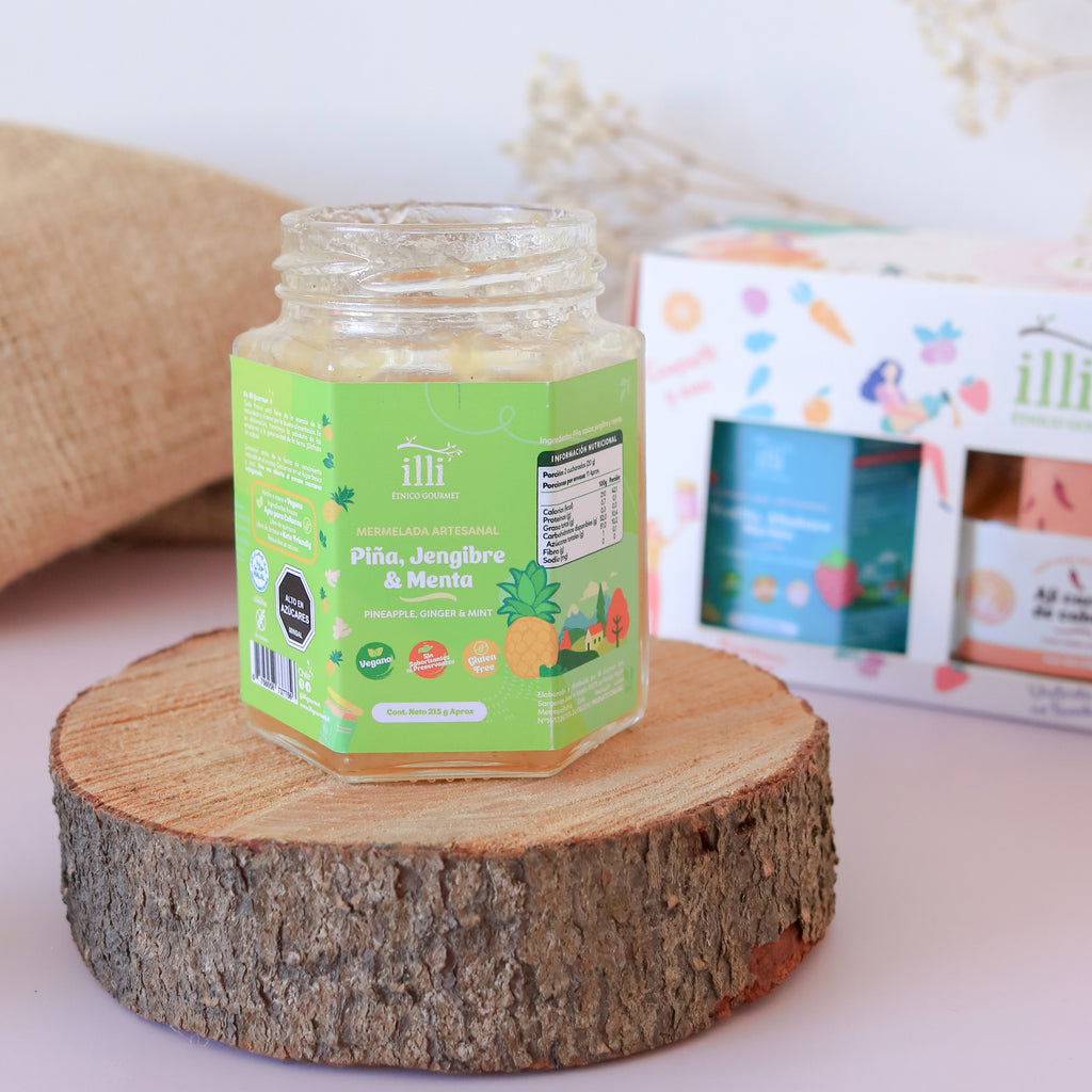 Mermelada de Piña, Jengibre y Menta – 215 g