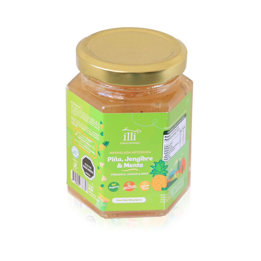 Mermelada de Piña, Jengibre y Menta – 215 g