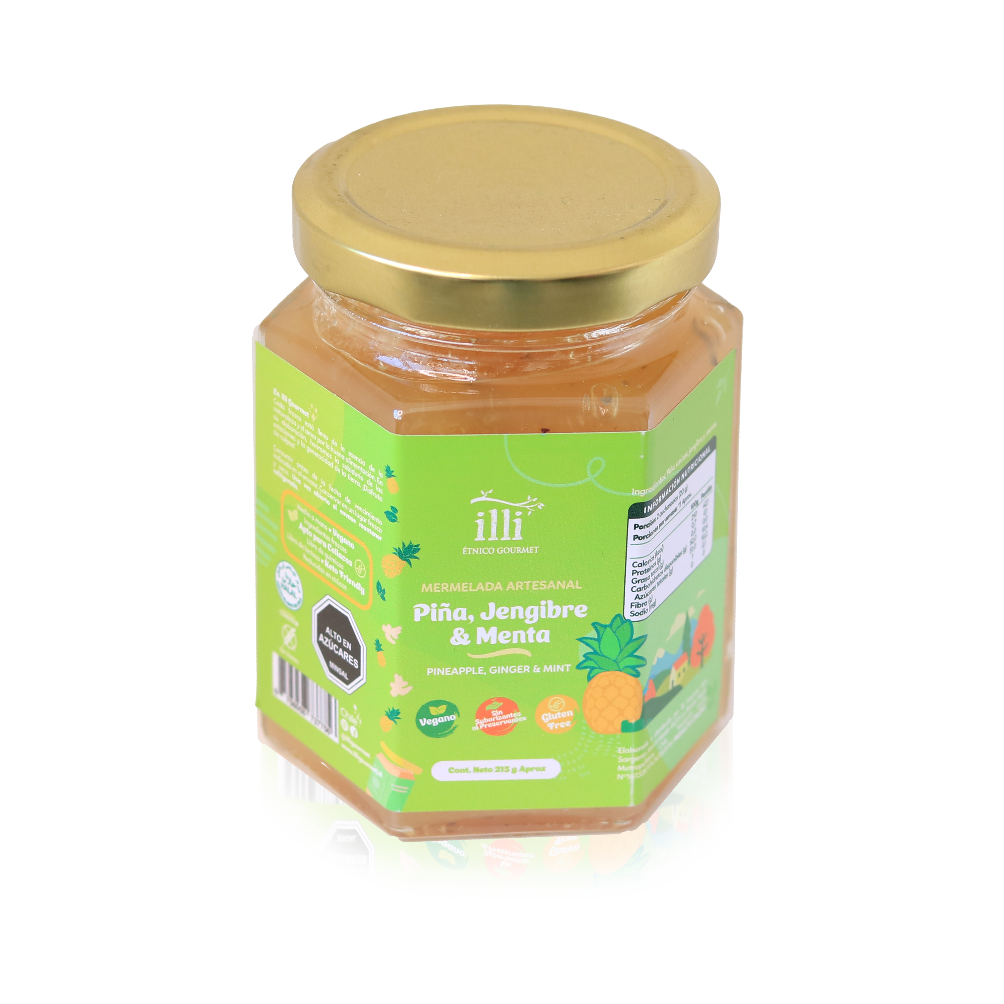 Mermelada de Piña, Jengibre y Menta – 215 g